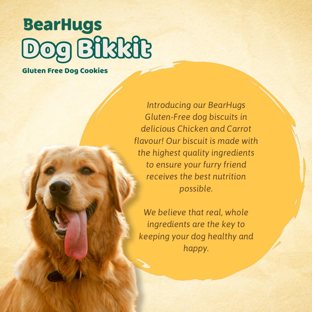 BearHugs Real Chicken Bikkit Gluten Free Cookies Dog Treats