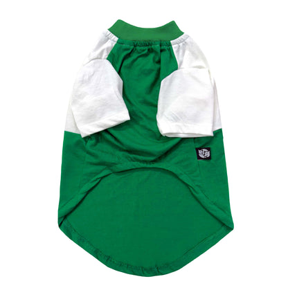 Pets Way Boston Barkball Tshirt for Dogs (Green/White)