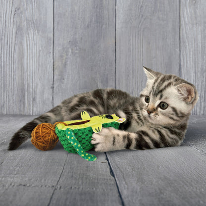 Kong Wrangler Avocato Toy for Cats (Green)