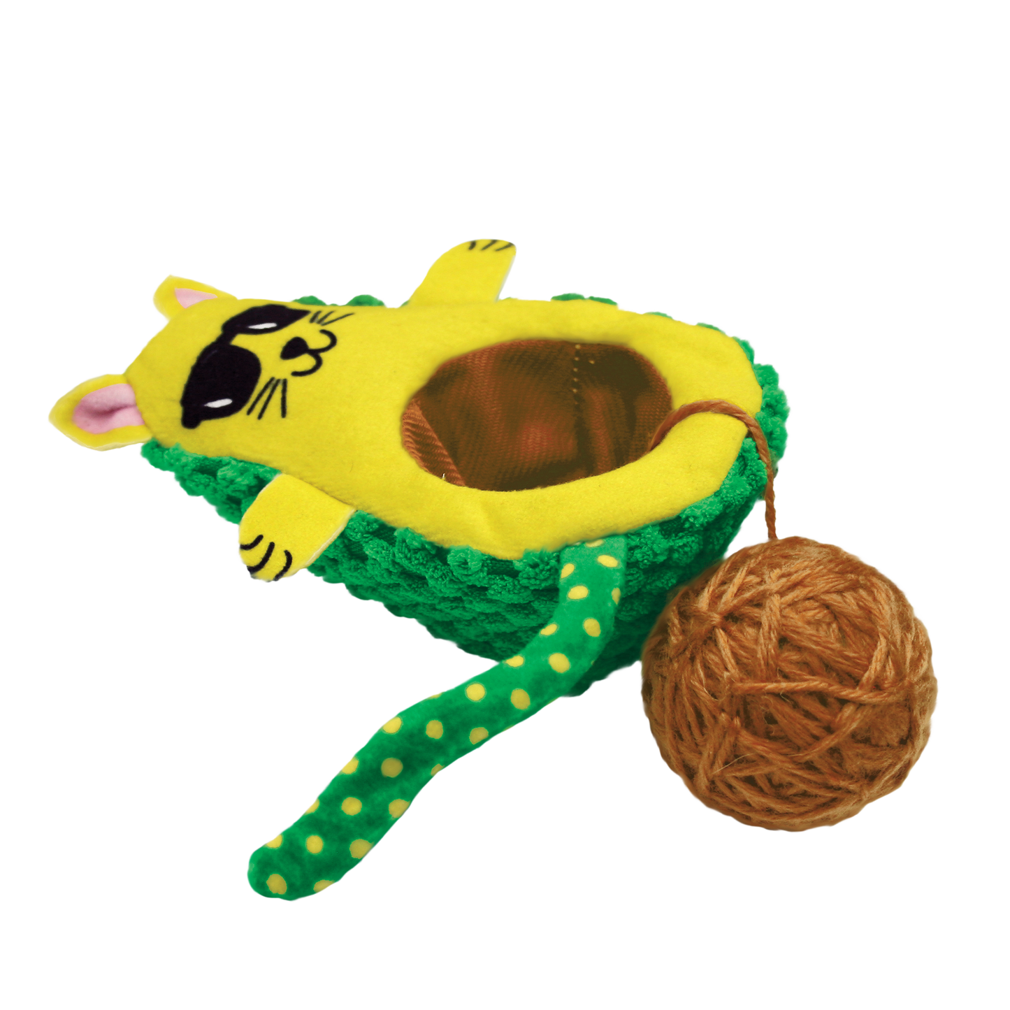Kong Wrangler Avocato Toy for Cats (Green)