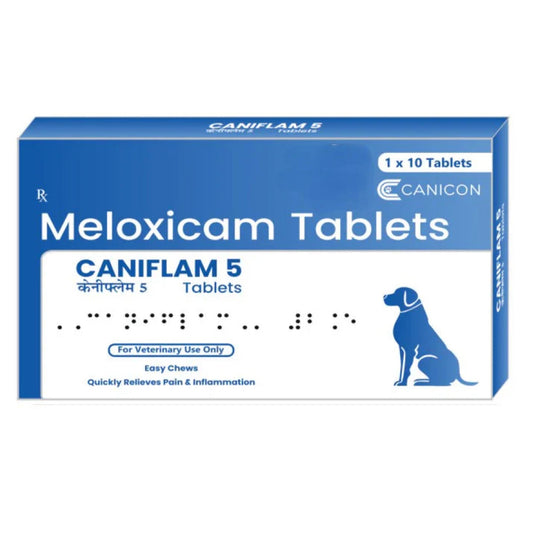 Wellcon Caniflam 5mg Tablet (Meloxicam) for Dogs