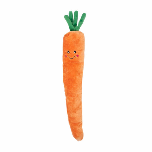 Zippy Paws Carrot Jigglerz Plush Toy for Dogs