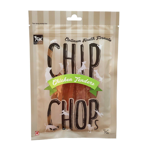 Chip Chops Chicken & Codfish Sandwich and Chicken Tenders with GiGwi Monkey Plush Toy Combo for Dogs