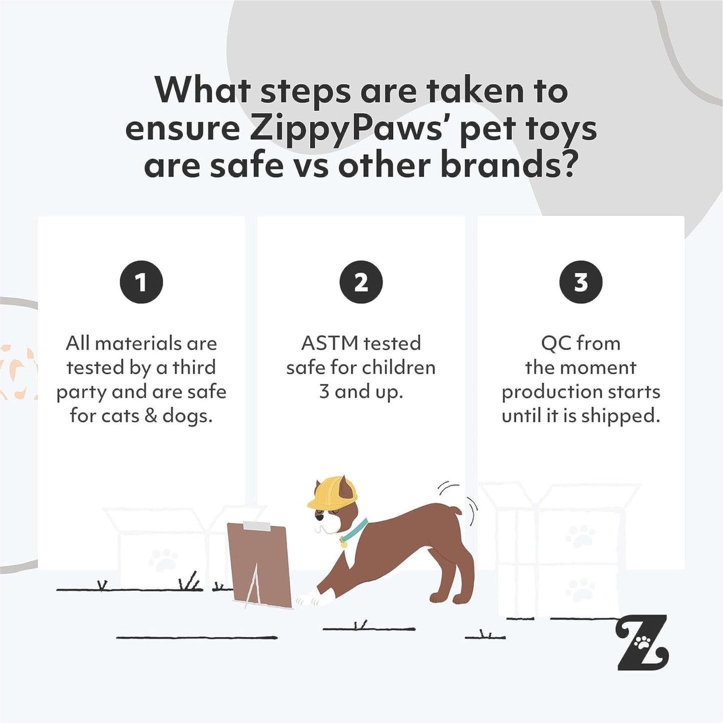 Zippy Paws Chipmunk Jigglerz Plush Toy for Dogs