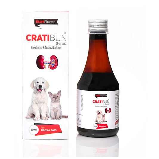 Ek Tek Cratibun Syrup Creatinine & Toxins Reducer for Dogs and Cats