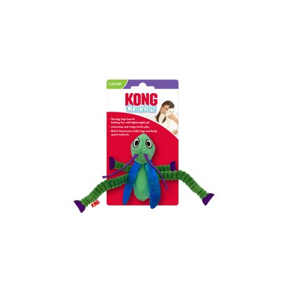 Kong Crackles Grasshopper Toy for Cats (Green)