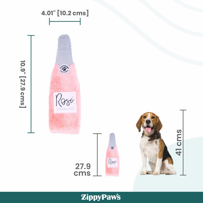 Zippy Paws Happy Hour Rose Crusherz Plush Toy for Dogs