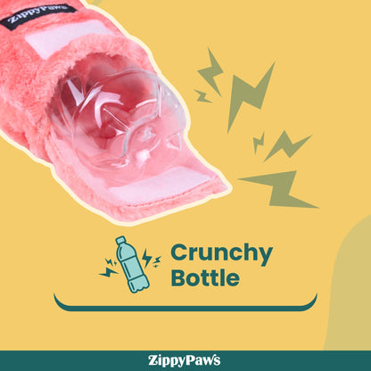 Zippy Paws Happy Hour Rose Crusherz Plush Toy for Dogs
