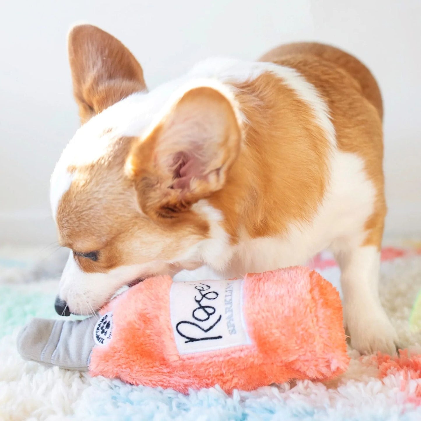 Zippy Paws Happy Hour Rose Crusherz Plush Toy for Dogs