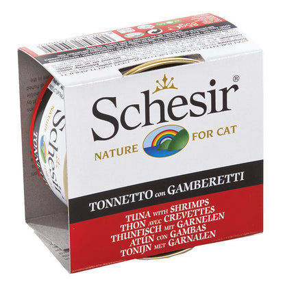 Schesir Tuna In Jelly with Shrimp Adult Cat Wet Food