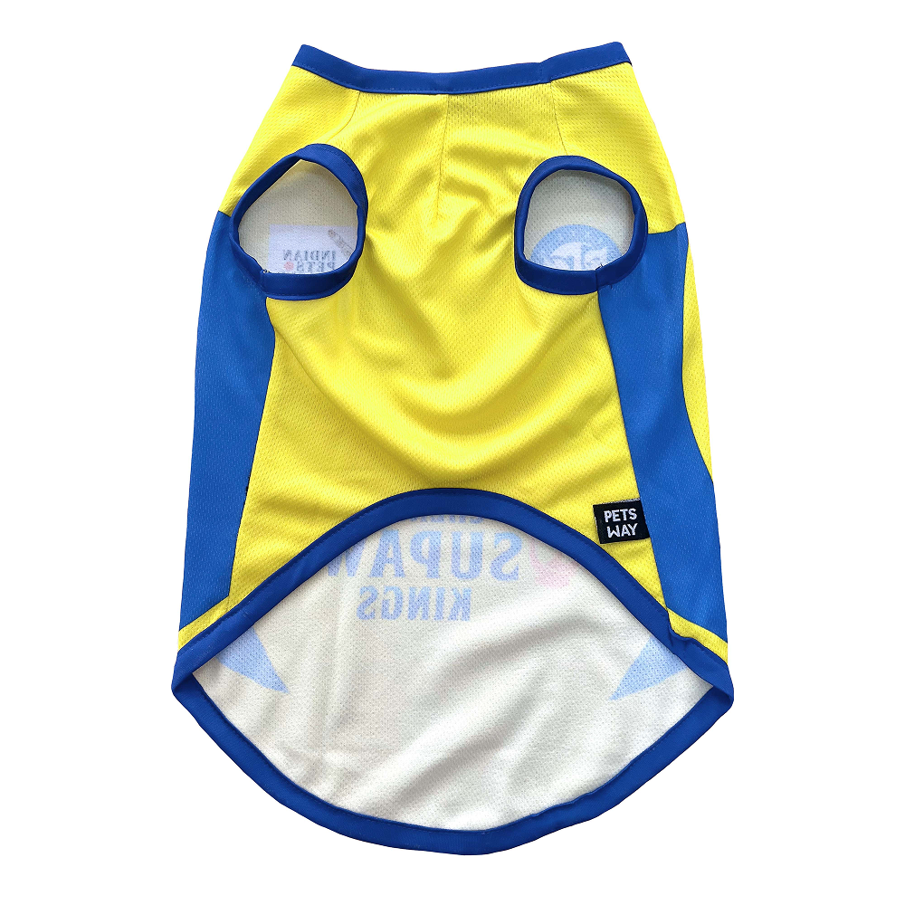 Pets Way Chennai Supaw Kings Team Jersey Vest for Dogs | Indian Pet League