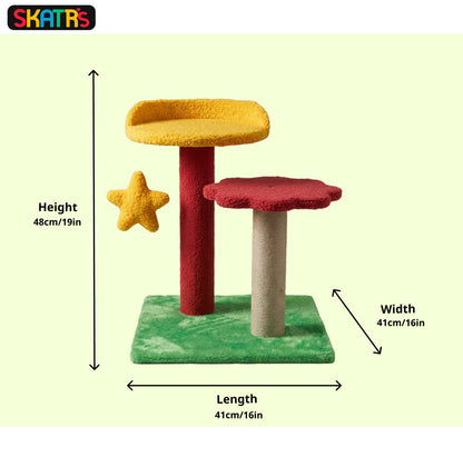 Skatrs Kitty Loft Cat Tree for Cats and Kittens