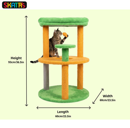 Skatrs Cozy Cove Cat Tree for Cats and Kittens