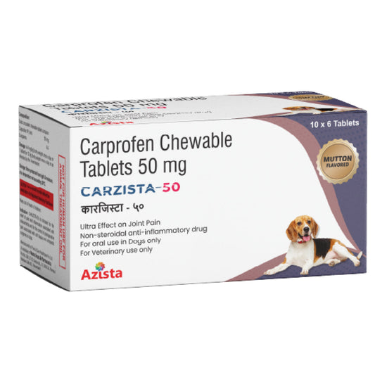 Azista Carzista 50mg Tablets (Carprofen) for Dogs