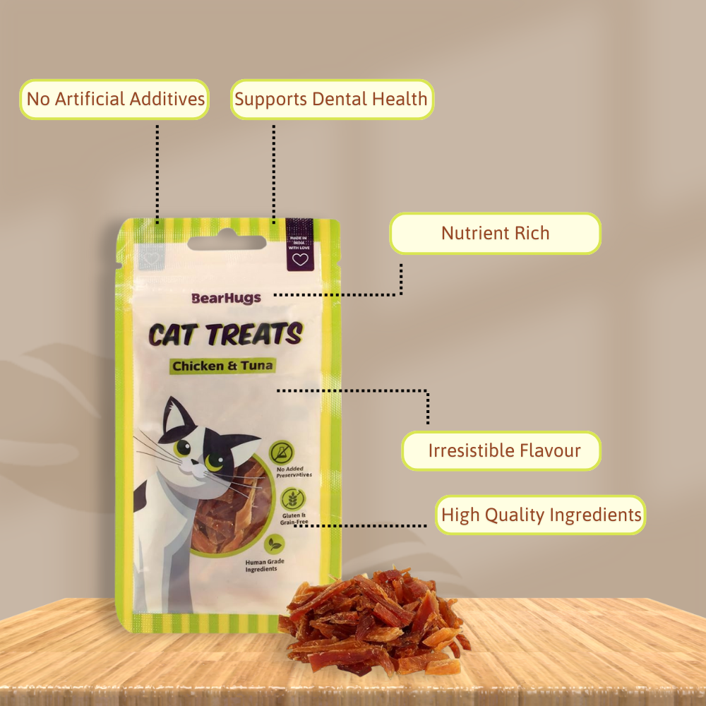 BearHugs Chicken & Tuna Non Veg Cat Treats