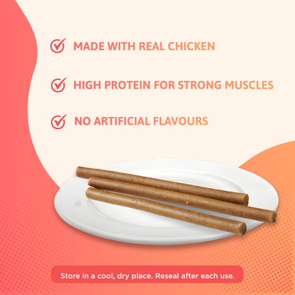BearHugs Real Chicken Soft & Chewy Sticks Dog Treats