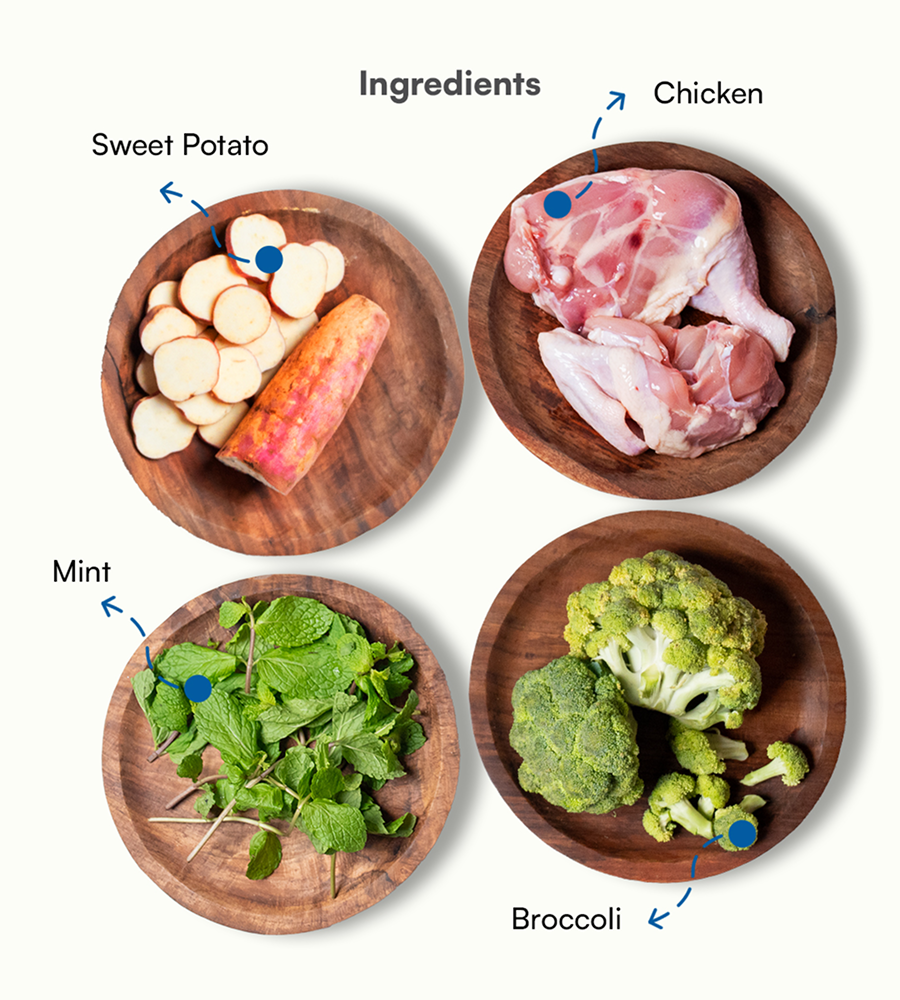Pawfectly Made By Licious Chicken Broccoli & Sweet Potato Home Meal for Dogs