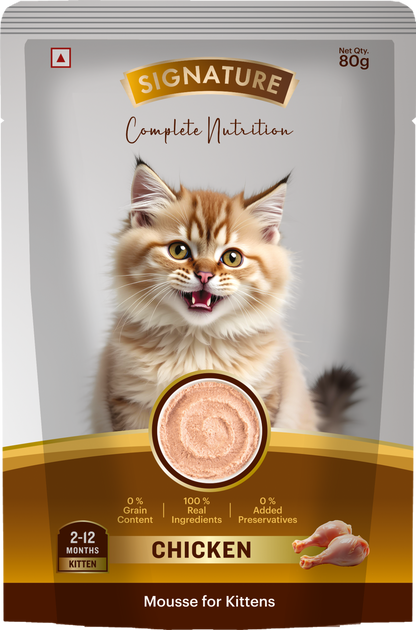 Signature Grain Zero Chicken Mousse Kitten Cat Wet Food