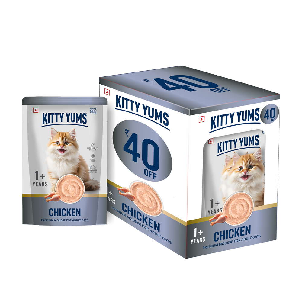 Kitty Yum Chicken Mousse Adult Cat Wet Food