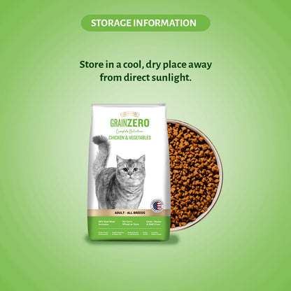 Signature Grain Zero Chicken & Vegetable Adult Cat Dry Food For All Breed