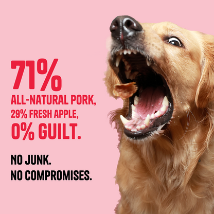 Muttley Crew Porky and Apple Jerky Dog Treats