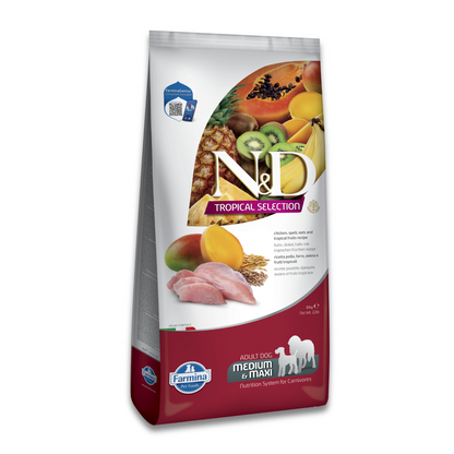 Farmina N&D Tropical Selection Chicken Adult Dog Medium & Maxi Dry Food