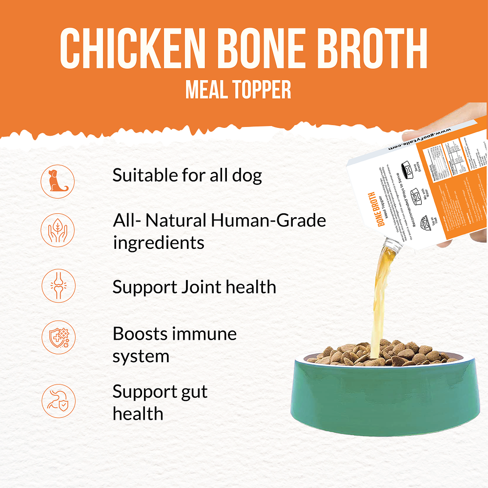 Goofy Tails Chicken Bone Broth Dog for X Small & Small Dogs 25ml (Pack of 15)
