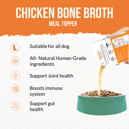 Goofy Tails Chicken Bone Broth Dog for X Small & Small Dogs 25ml (Pack of 15)