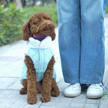 Pets Way Cozyquilt Winter Jacket for Dogs (Sky)