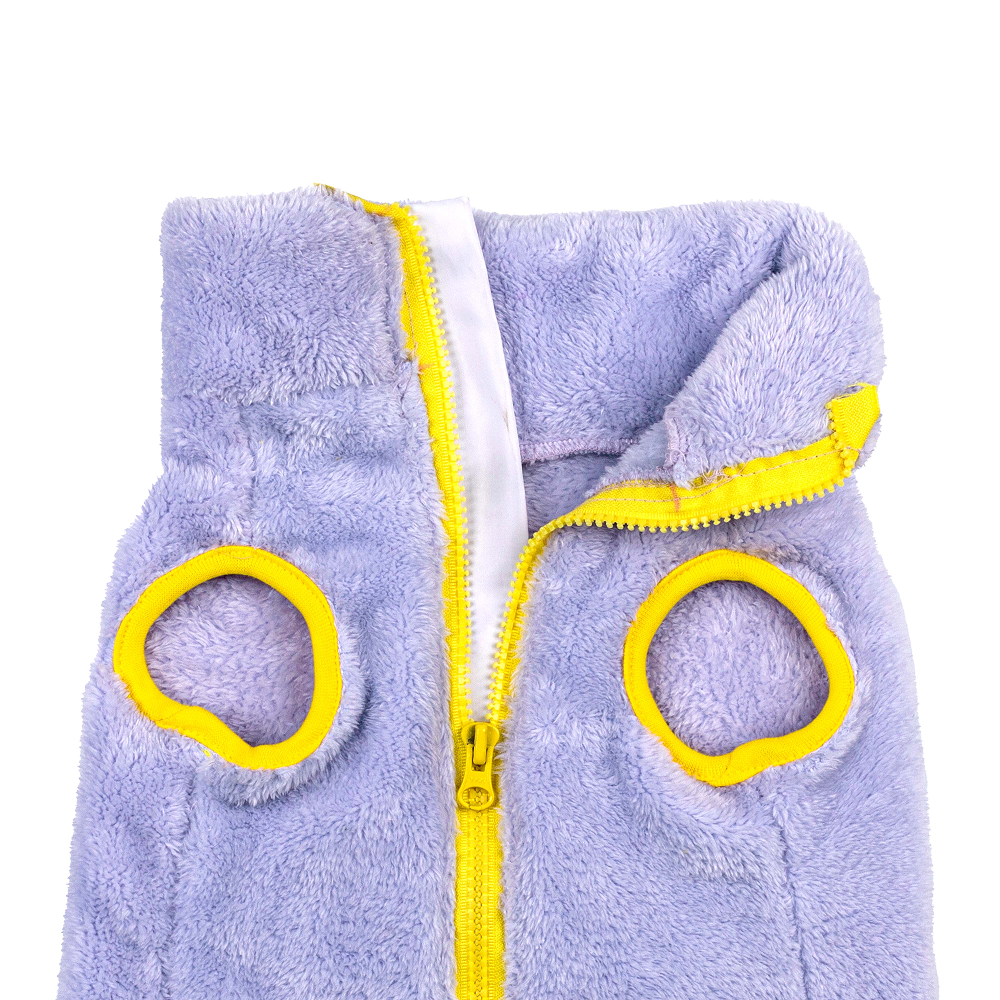 Pets Way Crazy Fur Winter Jacket for Dogs (Dust Blue)