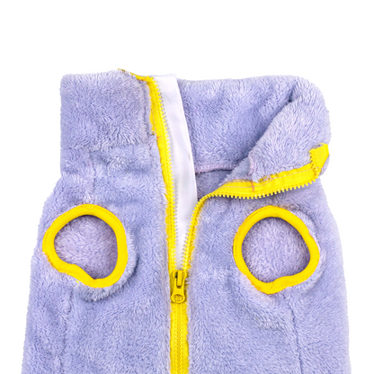 Pets Way Crazy Fur Winter Jacket for Dogs (Dust Blue)