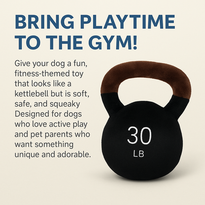 Talking Dog Club Kettle Bell Plush Toy for Dogs