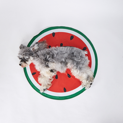 Fofos Watermelon Cooling Mat for Dogs & Cats (Green/Red)