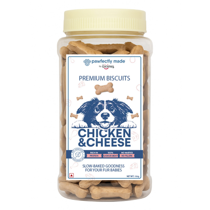 Pawfectly Made By Licious Chicken & Cheese Biscuits Dog Treats
