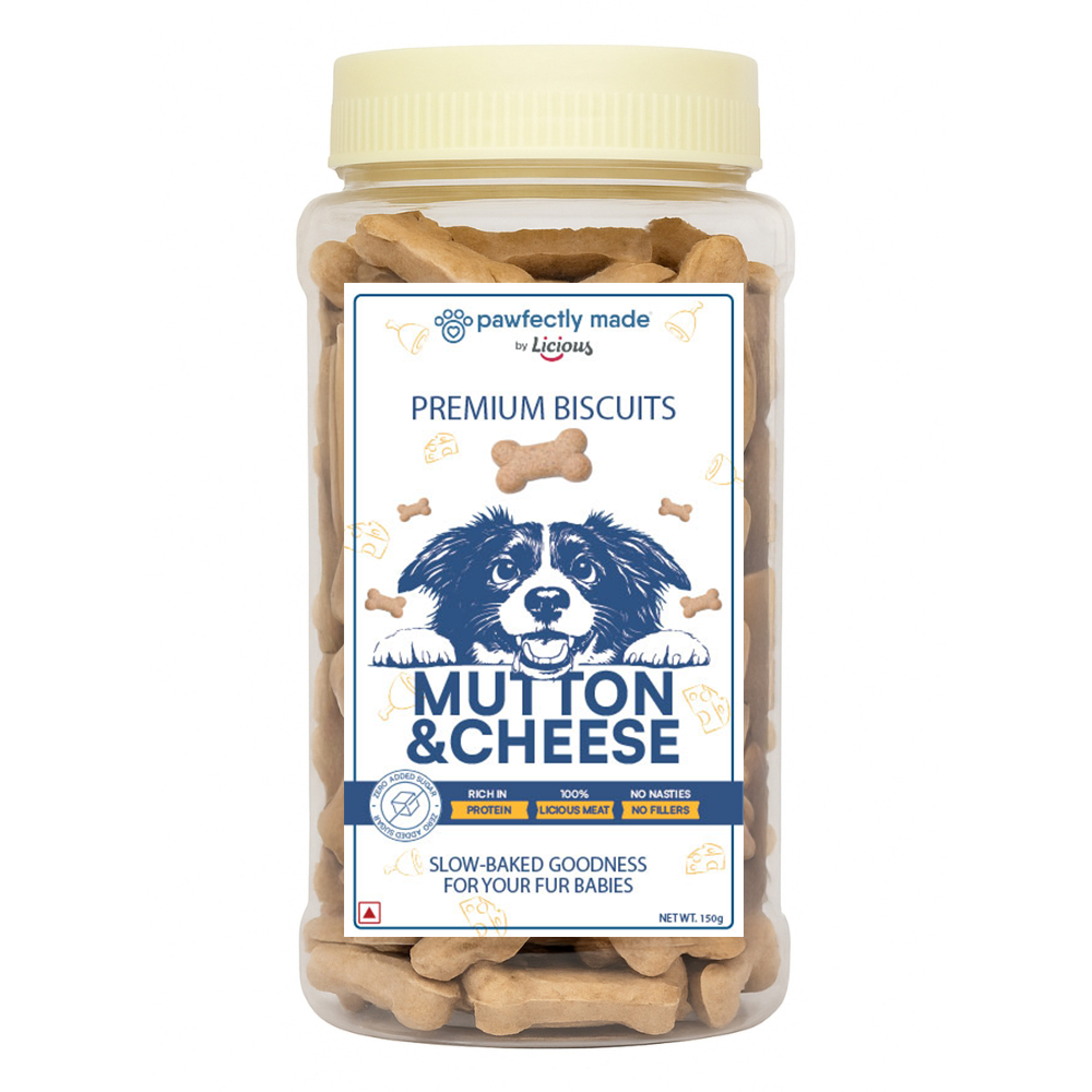 Pawfectly Made By Licious Mutton & Cheese Biscuits Dog Treats