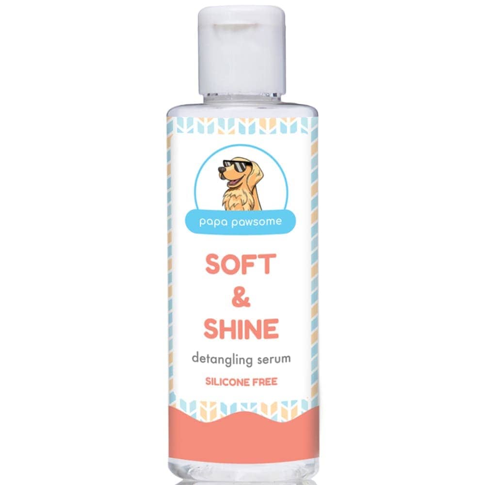 Papa Pawsome Soft & Shine Detangling Fur Serum for Dogs (Limited Shelf Life)