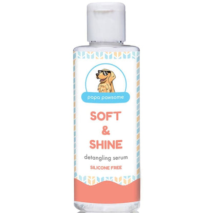 Papa Pawsome Soft & Shine Detangling Fur Serum for Dogs (Limited Shelf Life)