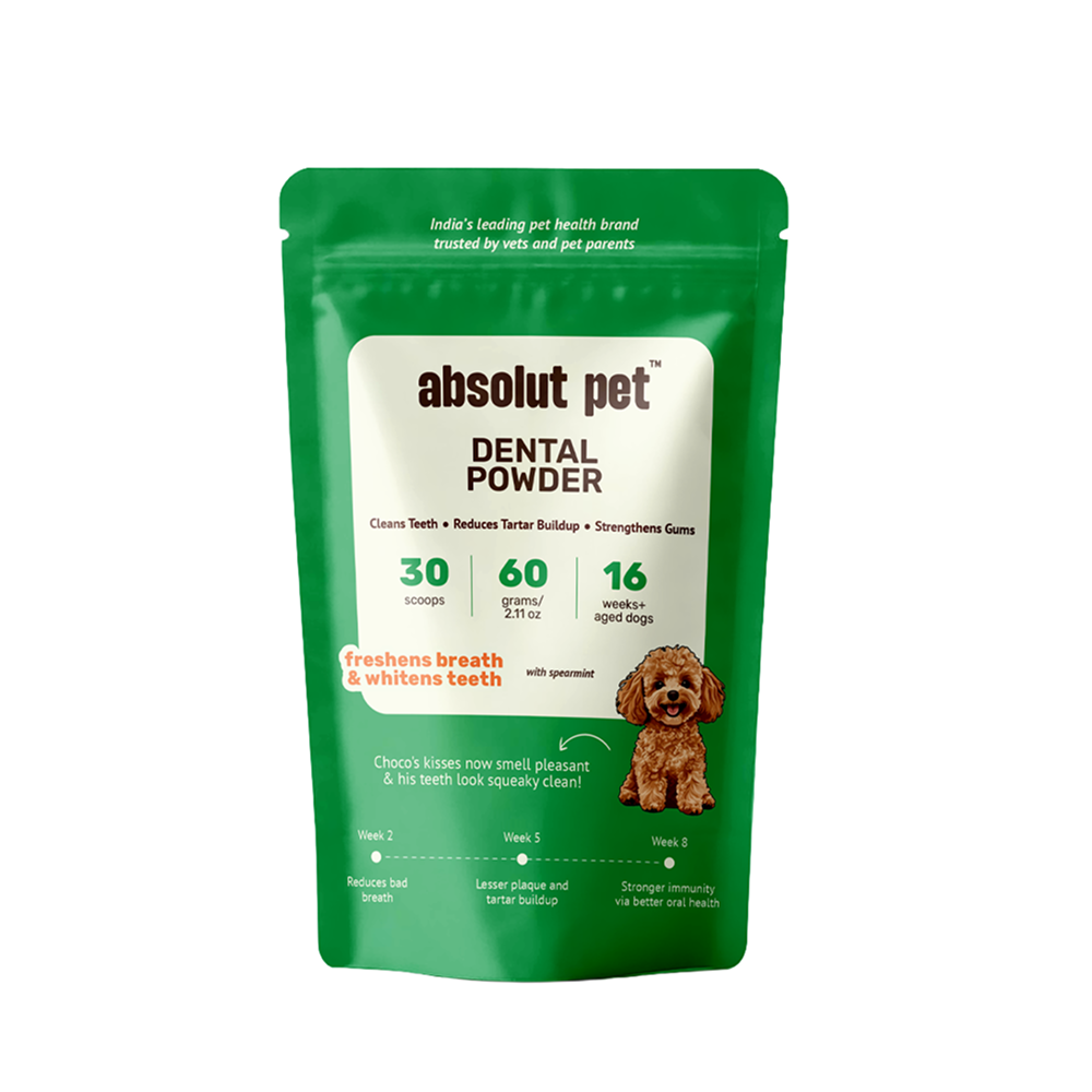 Absolut Pet Oral Care Plaque & Tartar Remover Powder Dog Supplement