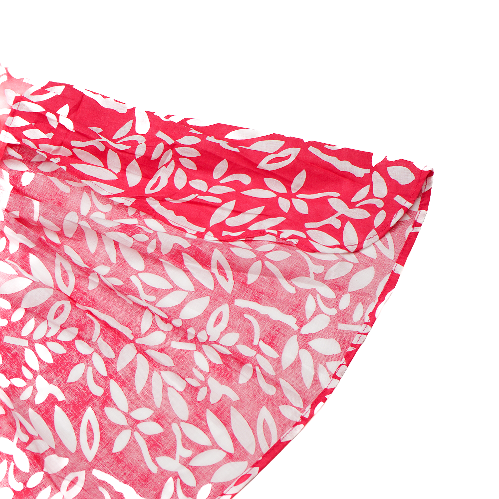 Skatrs Cotton Dress for Dogs and Cats (Hot Pink and White)