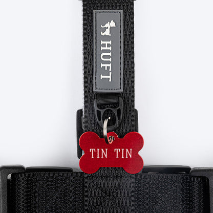 HUFT Classic H Harness for Dogs (Coral Black)