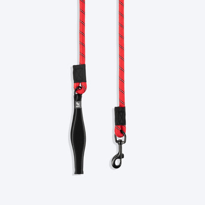 HUFT Classic Rope Leash for Dogs (Red)