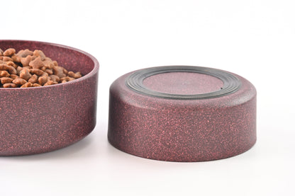 Carbon Life Ollie’s Legacy Eco Crafted Feeding Bowls for Cats & Dogs (Purple)
