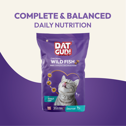 DatGud Chicken & Wild Fish Adult Cat Dry Food