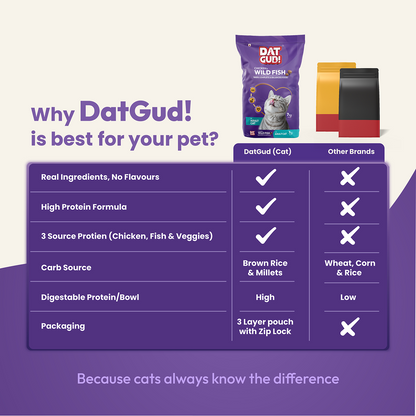 DatGud Chicken & Wild Fish Adult Cat Dry Food