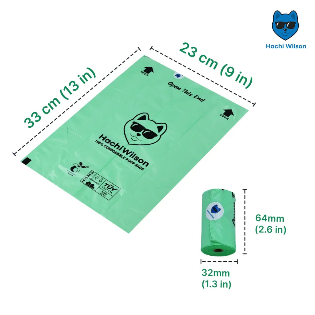 Hachi Wilson Dog Poop Bag Rolls for Dogs