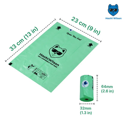 Hachi Wilson Dog Poop Bag Rolls for Dogs