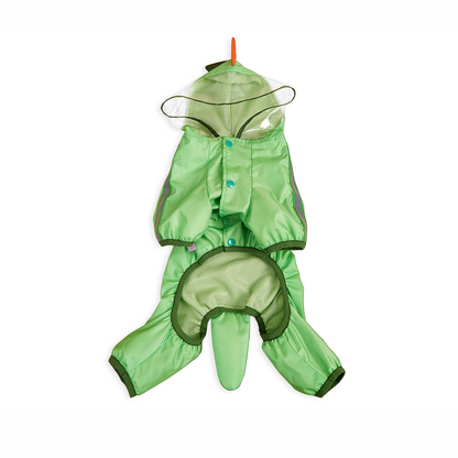 Barkbutler x Fofos Four Leg Dinosaur Raincoat for Dogs (Green)