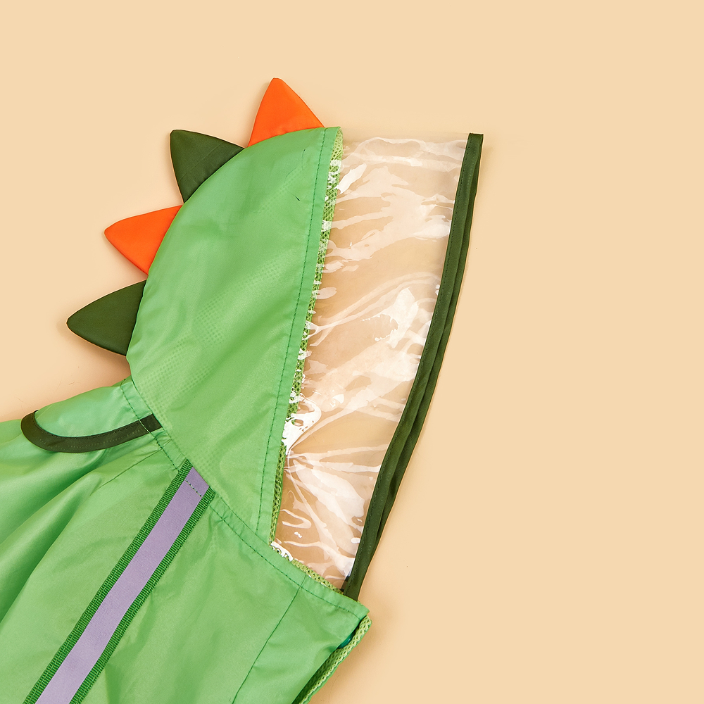 Barkbutler x Fofos Four Leg Dinosaur Raincoat for Dogs (Green)