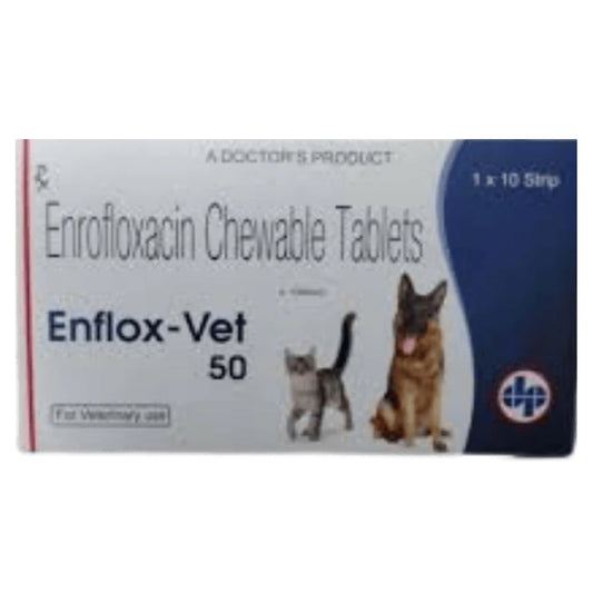 Doctors Vet Enflox Vet 50mg Tablets (Enrofloxacin) for Dogs and Cats