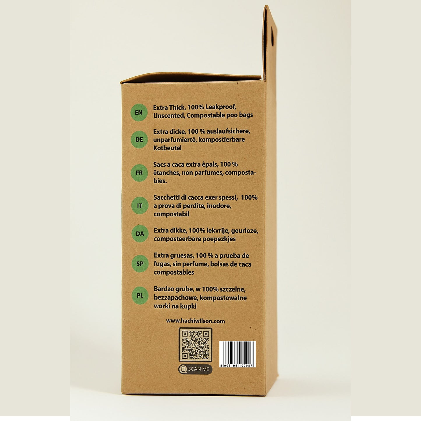 Hachi Wilson Dog Poop Bag Rolls for Dogs